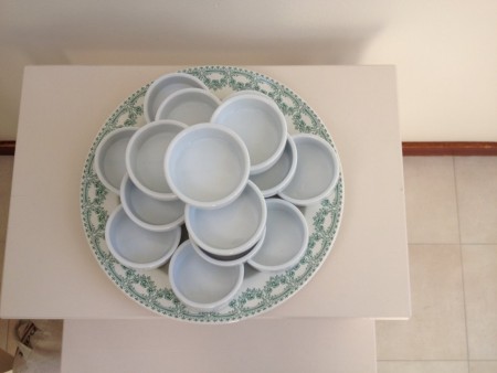 Bord met amuseschaaltjes